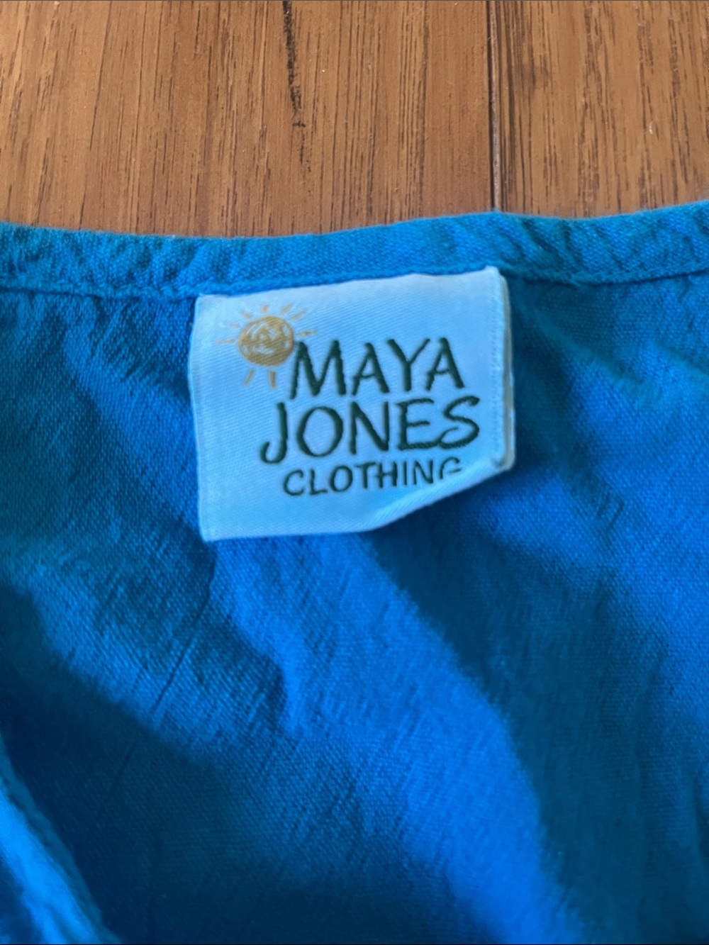 Maya Jones Teal-Blue Midi Dress